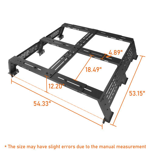 12.2" High Overland Truck Bed Rack - LandShaker