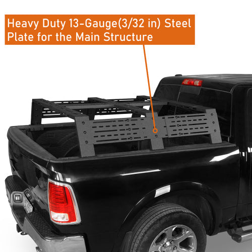 12.2" High Overland Truck Bed Rack - LandShaker