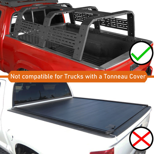 18.8" High Overland Bed Rack for Toyota Tacoma & Tundra 6' Bed  - LandShaker