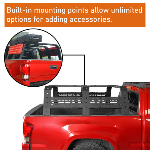18.8" High Overland Bed Rack for Toyota Tacoma & Tundra 6' Bed  - LandShaker
