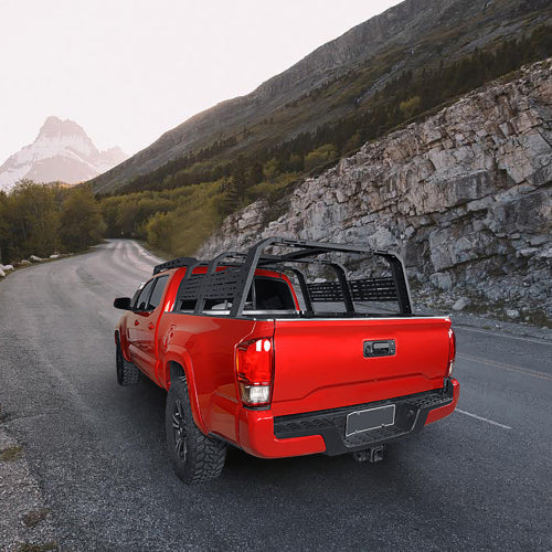 18.8" High Overland Bed Rack for Toyota Tacoma & Tundra 6' Bed  - LandShaker
