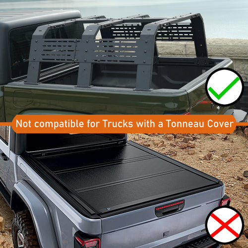 18.8" High Overland Bed Rack (Jeep Gladiator JT & Toyota Tacoma) - LandShaker