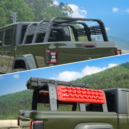 18.8" High Overland Bed Rack (Jeep Gladiator JT & Toyota Tacoma) - LandShaker