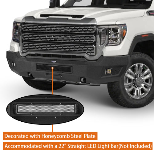 LandShaker Front Bumper w/ LED Spotlights (20-23 GMC Sierra 2500HD)