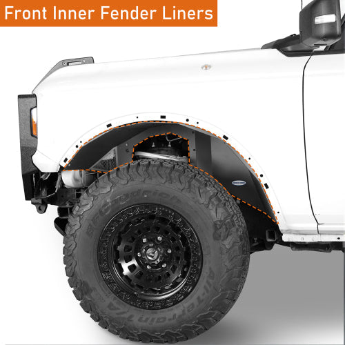LandShaker Front Inner Fender Liners (21-24 Ford Bronco, Excluding Raptor)