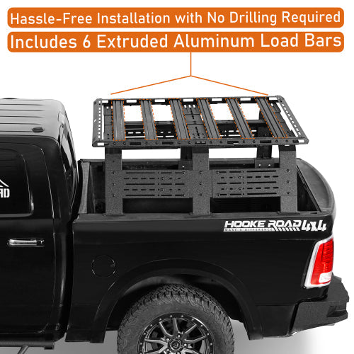 Full-Size Truck Bed Rack Cargo Carrier Platform (Ford F-150 & Ram 1500 & Chevy Silverado 1500 & GMC Sierra 1500 & Toyota Tundra) - LandShaker