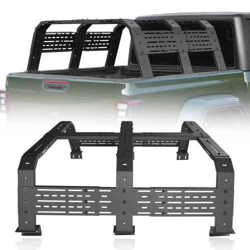 18.8" High Overland Bed Rack (Ford Ranger & GMC Canyon & Chevrolet Colorado & Jeep Gladiator JT) - LandShaker