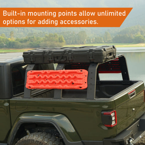 18.8" High Overland Bed Rack (Ford Ranger & GMC Canyon & Chevrolet Colorado & Jeep Gladiator JT) - LandShaker