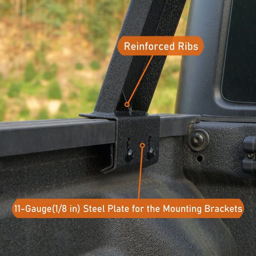 18.8" High Overland Bed Rack (Ford Ranger & GMC Canyon & Chevrolet Colorado & Jeep Gladiator JT) - LandShaker