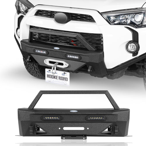 LandShaker Stubby Front Bumper w/LED spotlights (14-24 Toyota 4Runner, Excluding Limited & Nightshade)