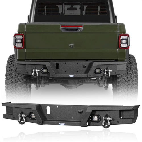 Mid Width Front Bumper & Rear Bumper(20-25 Jeep Gladiator JT)-LandShaker