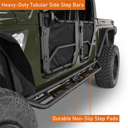Mid Width Front Bumper / Rear Bumper / Running Boards(20-25 Jeep Gladiator JT)-LandShaker