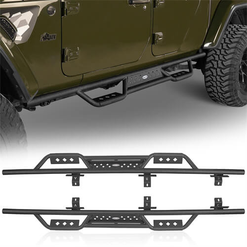Mid Width Front Bumper / Rear Bumper / Side Steps Nerf Bars(20-25 Jeep Gladiator JT)-LandShaker