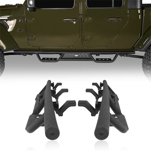 Mid Width Front Bumper / Rear Bumper / Side Steps Nerf Bars(20-25 Jeep Gladiator JT)-LandShaker