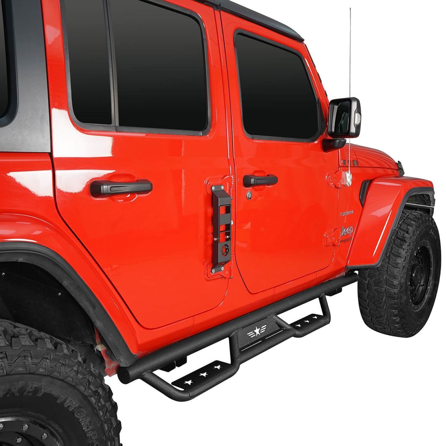 Mid Width Front Bumper & Side Steps(18-25 Jeep Wrangler JL 4 Door)-LandShaker