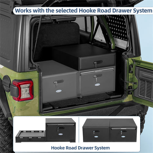 Modular Additional Drawer For 2015-2025 Jeep Wrangler JK & JL 4-Door & 2021-2025 Ford Bronco 4-Door - Landshaker4x4