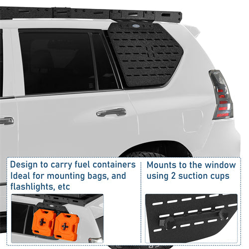 Rear Window Exterior Storage Panel Molle Panel Kit For 2010-2023 Lexus GX460 - Landshaker4x4