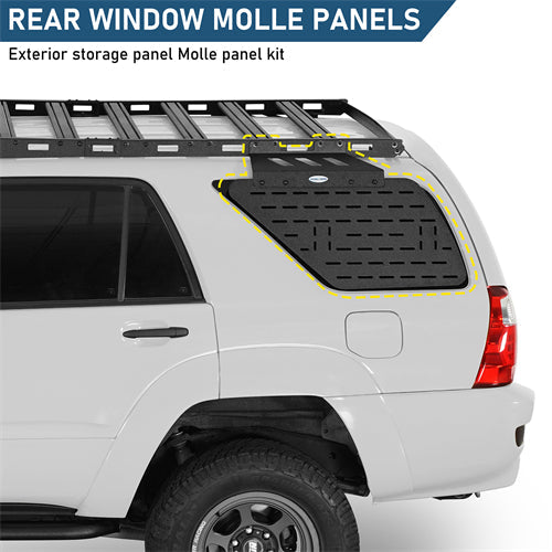 Rear Window Exterior Storage Panel Molle Panel Kit For 2003-2009 Toyota 4Runner - Landshaker4x4