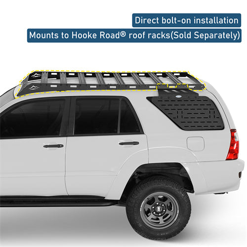 Rear Window Exterior Storage Panel Molle Panel Kit For 2003-2009 Toyota 4Runner - Landshaker4x4