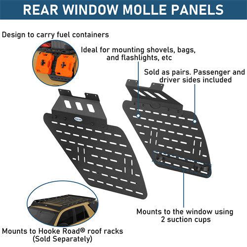 Rear Window Exterior Storage Panel Molle Panel Kit For 2003-2009 Toyota 4Runner - Landshaker4x4