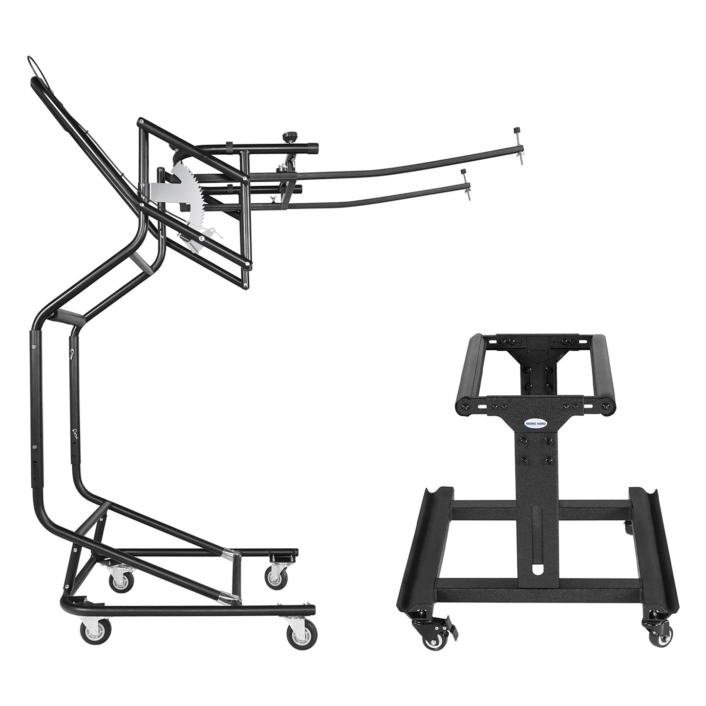 Movable Door Storage Cart Holder & Hard Top Lift Holder Rack For 1997-2025 Jeep Wrangler TJ JK JL JT Ford Bronco - LandShaker 4x4