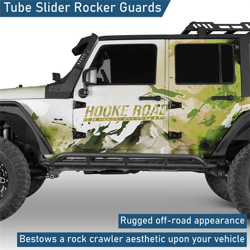 Nerf Bars Slider Running Boards Rocker Guard(07-18 Jeep Wrangler JKU)-LandShaker