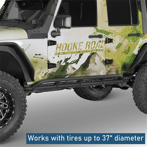 Nerf Bars Slider Running Boards Rocker Guard(07-18 Jeep Wrangler JKU)-LandShaker