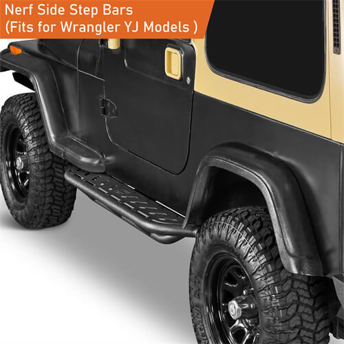 Off-road Nerf Side Step Bars For 1987-1995 Jeep Wrangler YJ- LandShaker