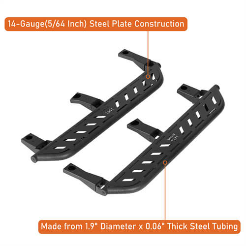 Off-road Nerf Side Step Bars For 1987-1995 Jeep Wrangler YJ- LandShaker