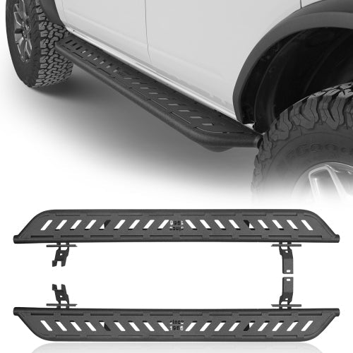 Nerf Side Step Bars Running Boards (21-22 Ford Bronco  4-Door) - LandShaker