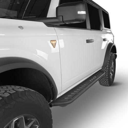 Nerf Side Step Bars Running Boards (21-22 Ford Bronco  4-Door) - LandShaker
