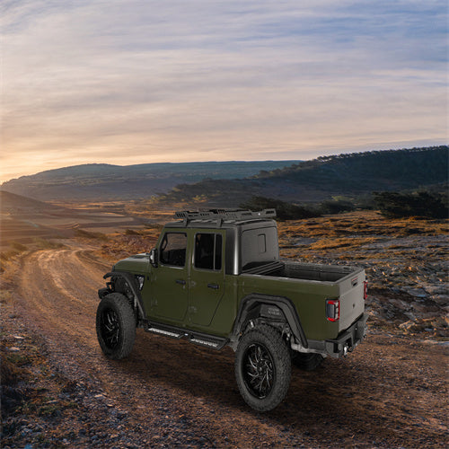 Nerf Side Step Bars Running Boards (20-25 Jeep Gladiator JT) - LandShaker