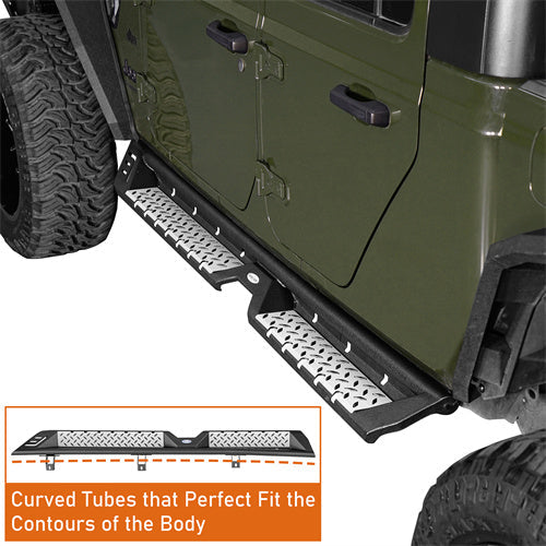 Nerf Side Step Bars Running Boards (20-25 Jeep Gladiator JT) - LandShaker