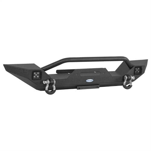 Off-Road Front Bumper w/ LED Spotlights For 1987-1995 Jeep Wrangler YJ- LandShaker