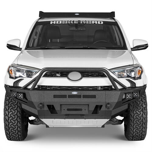 Off Road Full Width Front Bumper w/ LED Spot Lights For 2014-2024 Toyota 4Runner - LandShaker