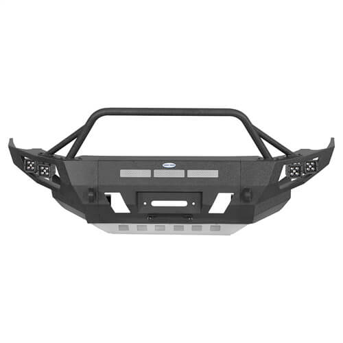 Off Road Full Width Front Bumper w/ LED Spot Lights For 2014-2024 Toyota 4Runner - LandShaker