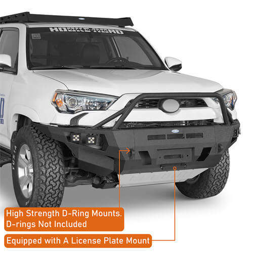 Off Road Full Width Front Bumper w/ LED Spot Lights For 2014-2024 Toyota 4Runner - LandShaker