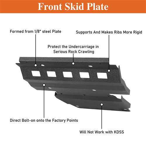 Off-Road Front Skid Plate For 2010-2024 Toyota 4Runner - LandShaker4x4