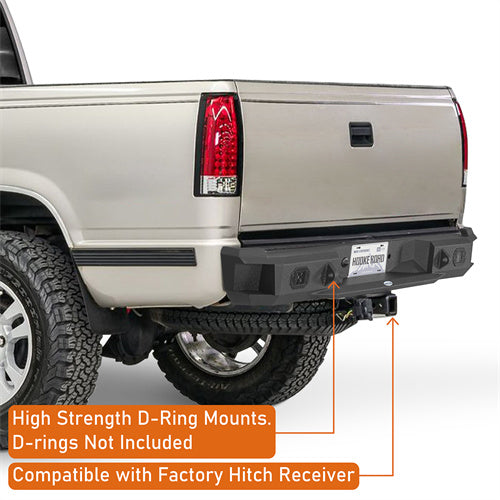 Off Road Rear Bumper For 1988-1998 Chevy C/K 1500 2500 Fleetside - LandShaker
