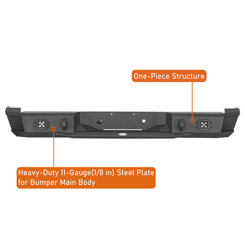 Off Road Rear Bumper For 1988-1998 Chevy C/K 1500 2500 Fleetside - LandShaker