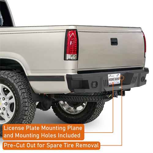 Off Road Rear Bumper For 1988-1998 Chevy C/K 1500 2500 Fleetside - LandShaker