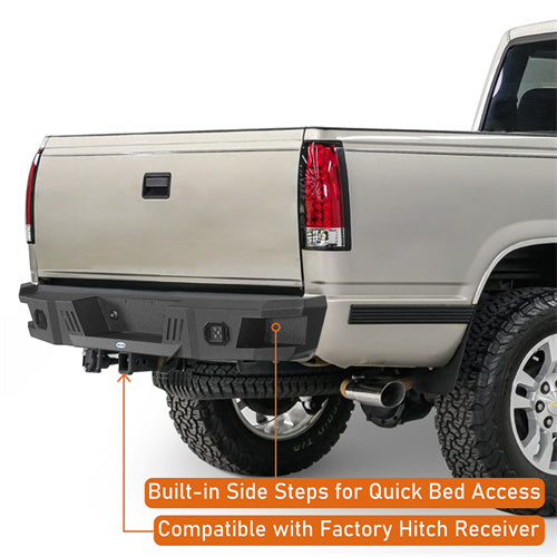 Off Road Rear Bumper For 1988-1998 Chevy C/K 1500 2500 Fleetside - LandShaker
