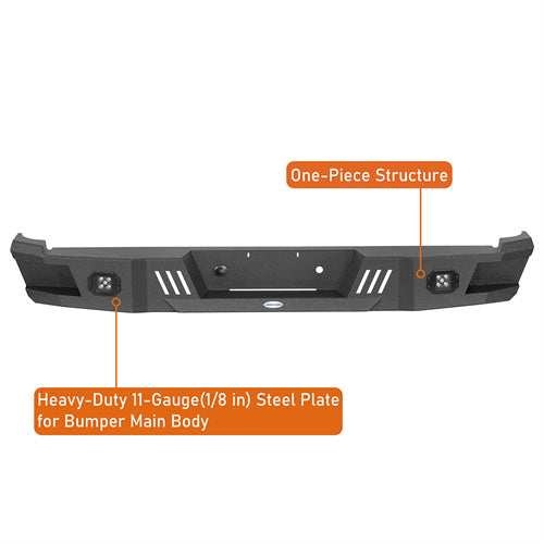 Off Road Rear Bumper For 1988-1998 Chevy C/K 1500 2500 Fleetside - LandShaker