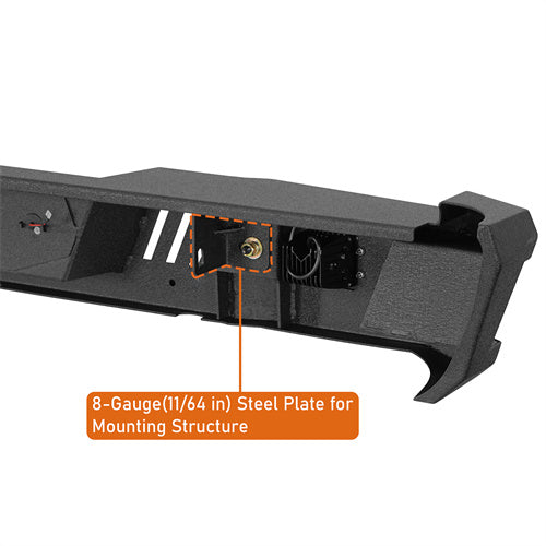 Off Road Rear Bumper For 1988-1998 Chevy C/K 1500 2500 Fleetside - LandShaker