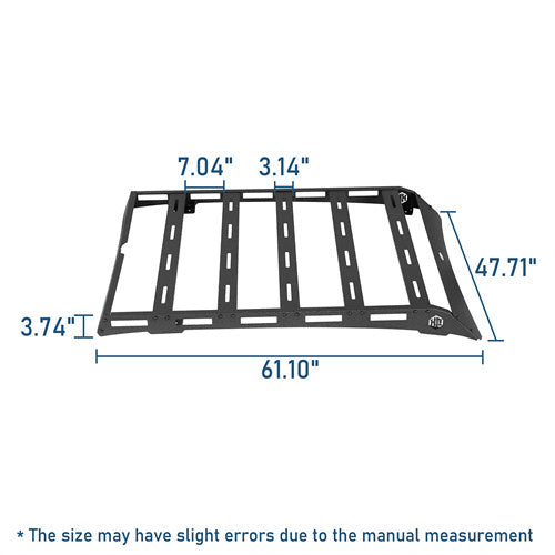 Off-Road Series Series Roof Rack For 2005-2023 Toyota Tacoma Double Cab - LandShaker4x4