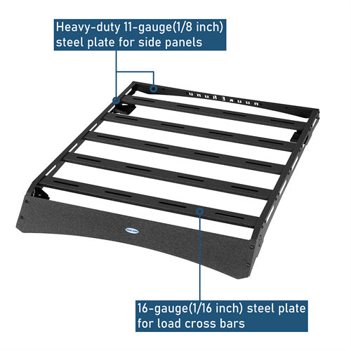 Off-Road Series Series Roof Rack For 2005-2023 Toyota Tacoma Double Cab - LandShaker4x4