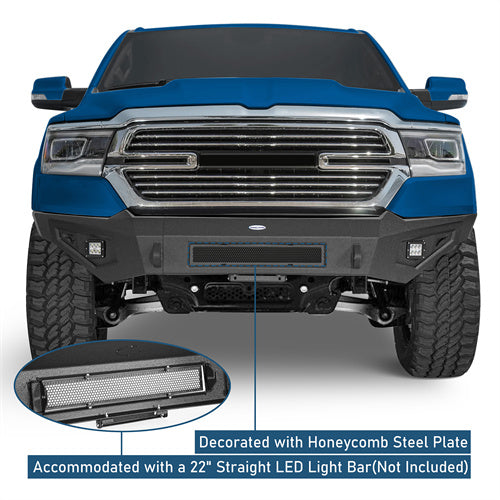 19-24 Ram 1500 Front Bumper (Excluding EcoDiesel, Rebel & TRX, Classic Models) - LandShaker