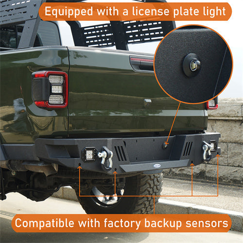 Offroad Rear Bumper (20-25 Jeep Gladiator JT) - LandShaker