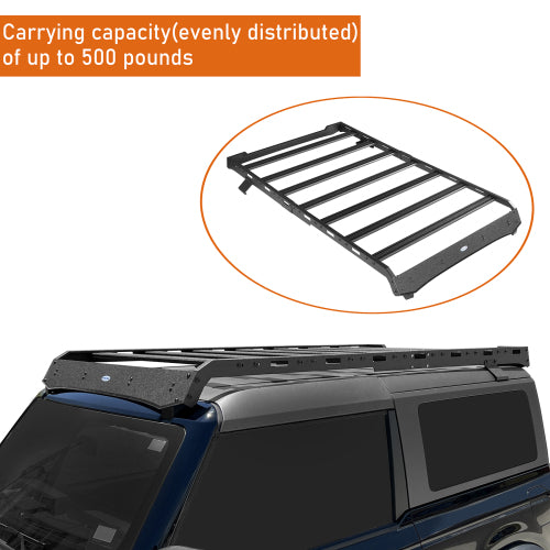 Overland Aluminum Roof Rack  (21-24 Ford Bronco  2-Door Hardtop) - LandShaker