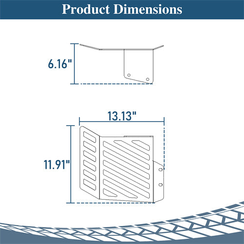 Radiator Guard Protection Plate Kit For 2008-2010 Porsche Cayenne 957 - Landshaker4x4